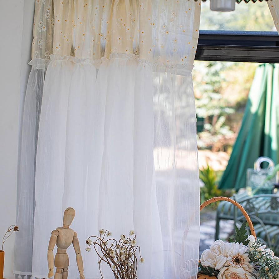 カフェカーテン✿*:・❛凛りん❜✩.*˚ハンドメイド*:..。♡*゜ Amazon｜[YXSNG] ハンドメイド かぎ針編み ショート丈 暖簾