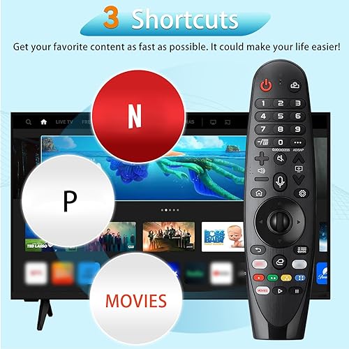 Miniatura 6 de Reemplazo LG TV remoto mágico AKB75855501 con función de voz y puntero, LG Smart TV Remotes AN-MR20GA MR19BA MR18BA MR650A OLED UHD QNED NanoCell