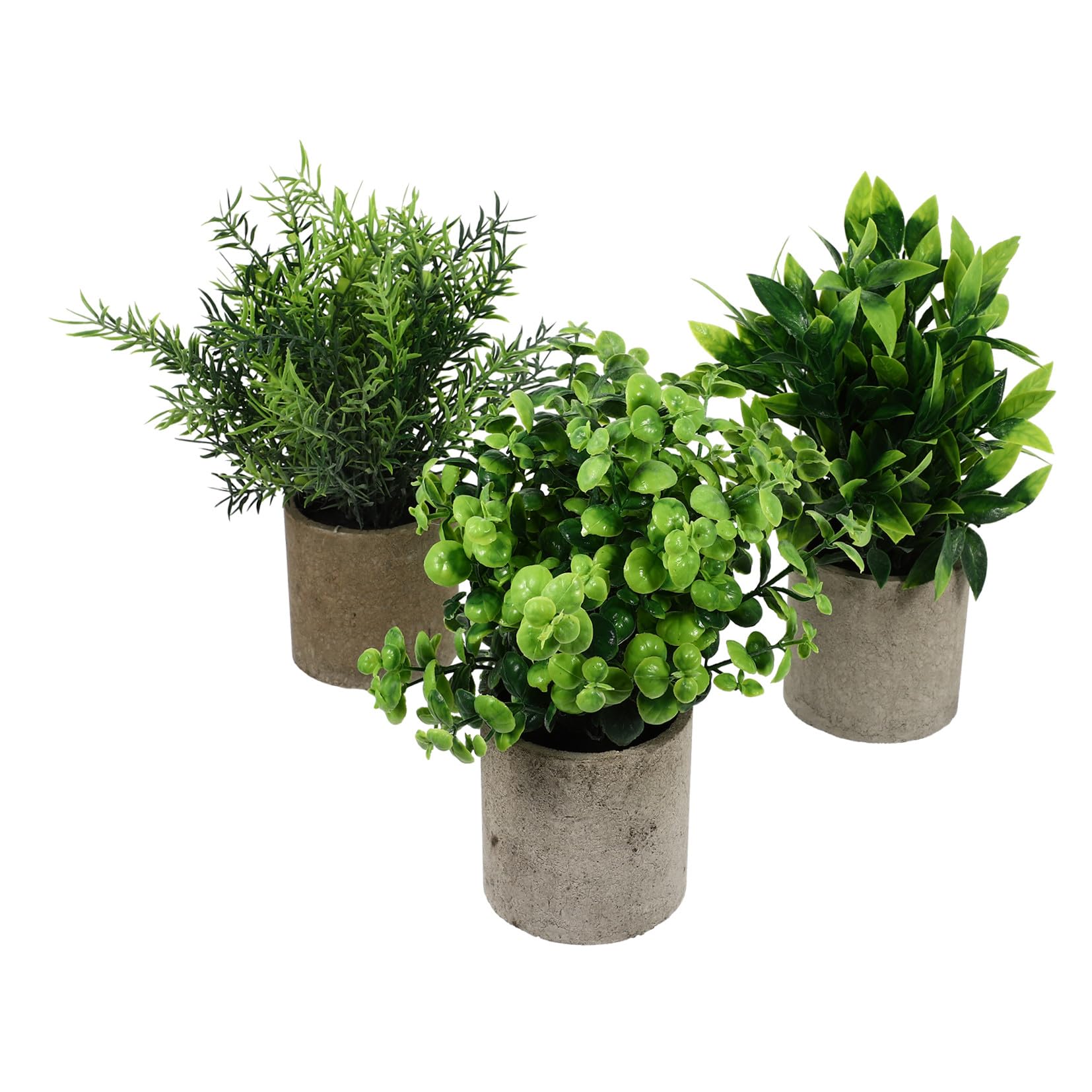 Ciieeo 3pezzi Piante Artificiali Eucalipto e Rosmarino Per Decorazione Scrivania Vividità e Stile Per Casa e Ufficio Senza Manutenzione Necessaria