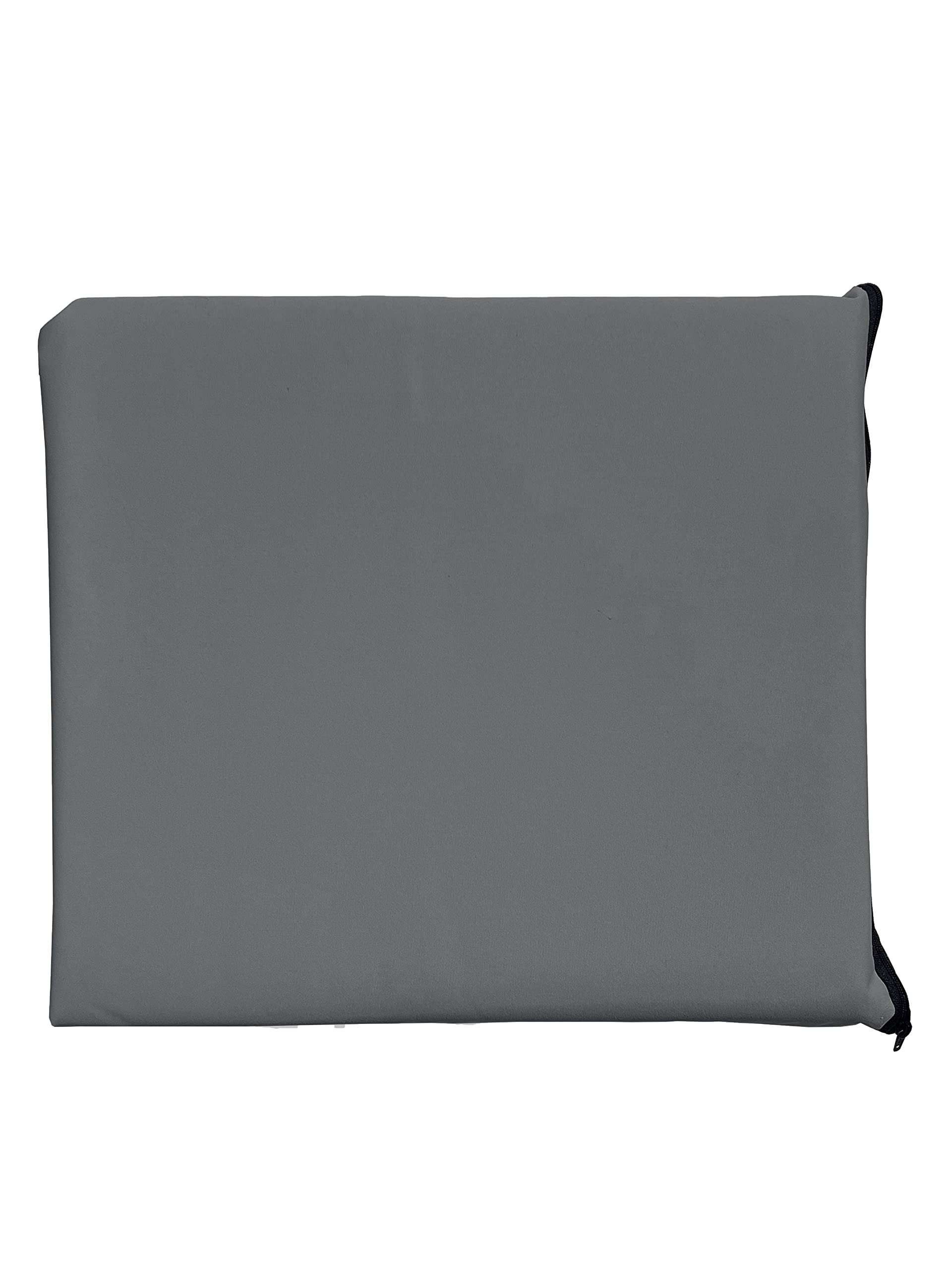 Brillars Waterproof 4cm Thick Seat Pad Garden Rattan Furniture Outdoor Indoor Foam Filled Cushion With Removable Fabric Zipper Water Resistant Cover (Charcoal, 50 x 54cm / 20" x 21") — image 1