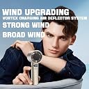 GIFTMAX Portable Handheld Fan USB Rechargeable Mini Fan Speed (1-100) Adjustable Personal Fan with Digital Display Electric High Speed Cooling Fan gallery image