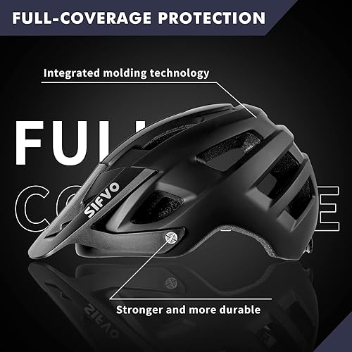 Miniatura 2 de Casco de bicicleta, cascos de bicicleta SIFVO para hombres y mujeres, casco de bicicleta de montaña con visera, cascos para adultos a jóvenes, casco
