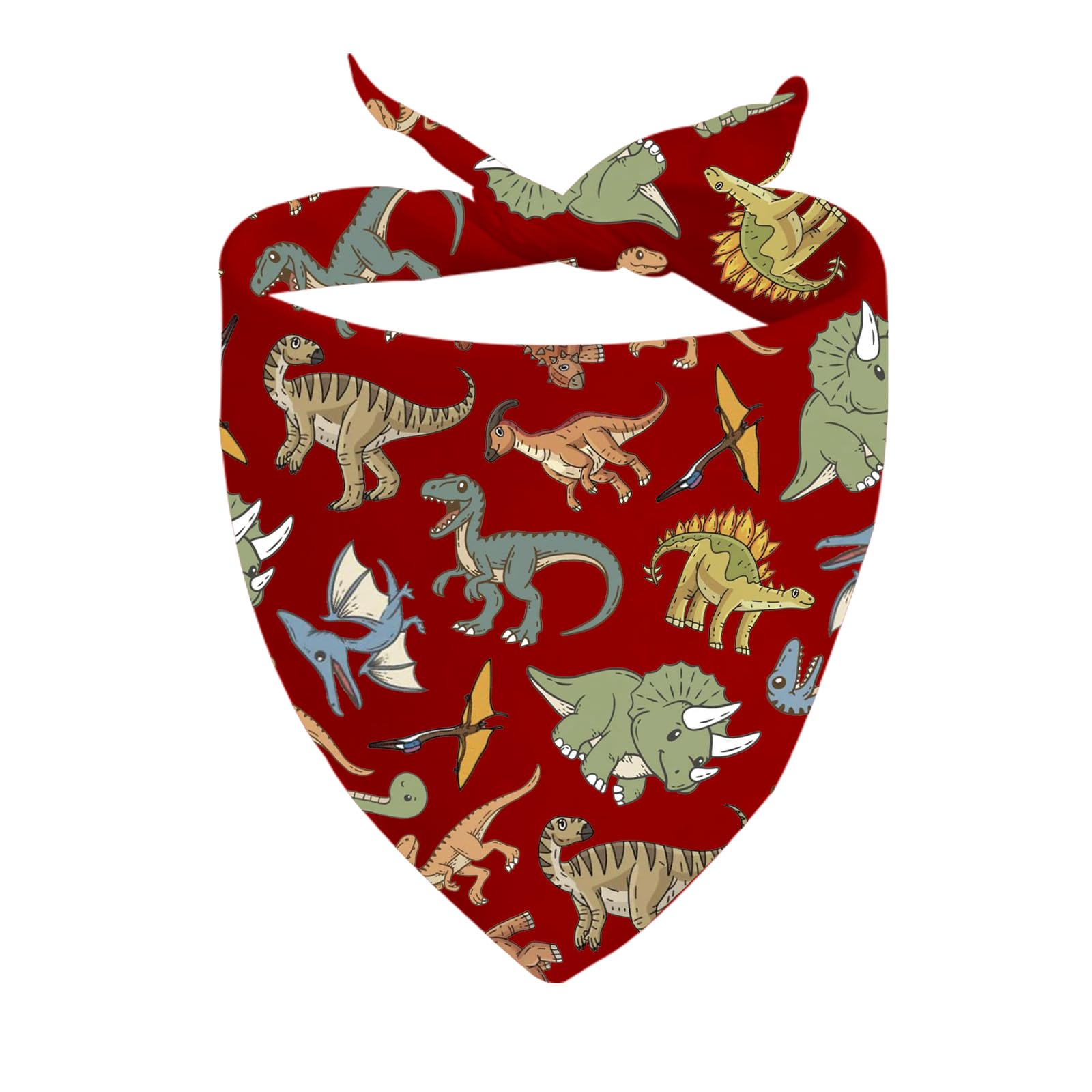 1 Piece Dinosaur Triangle Dog Bandana Dinosaur Dog Scarf Puppy Bandana Dinosaur Lovers Gift (Dinosaur D)