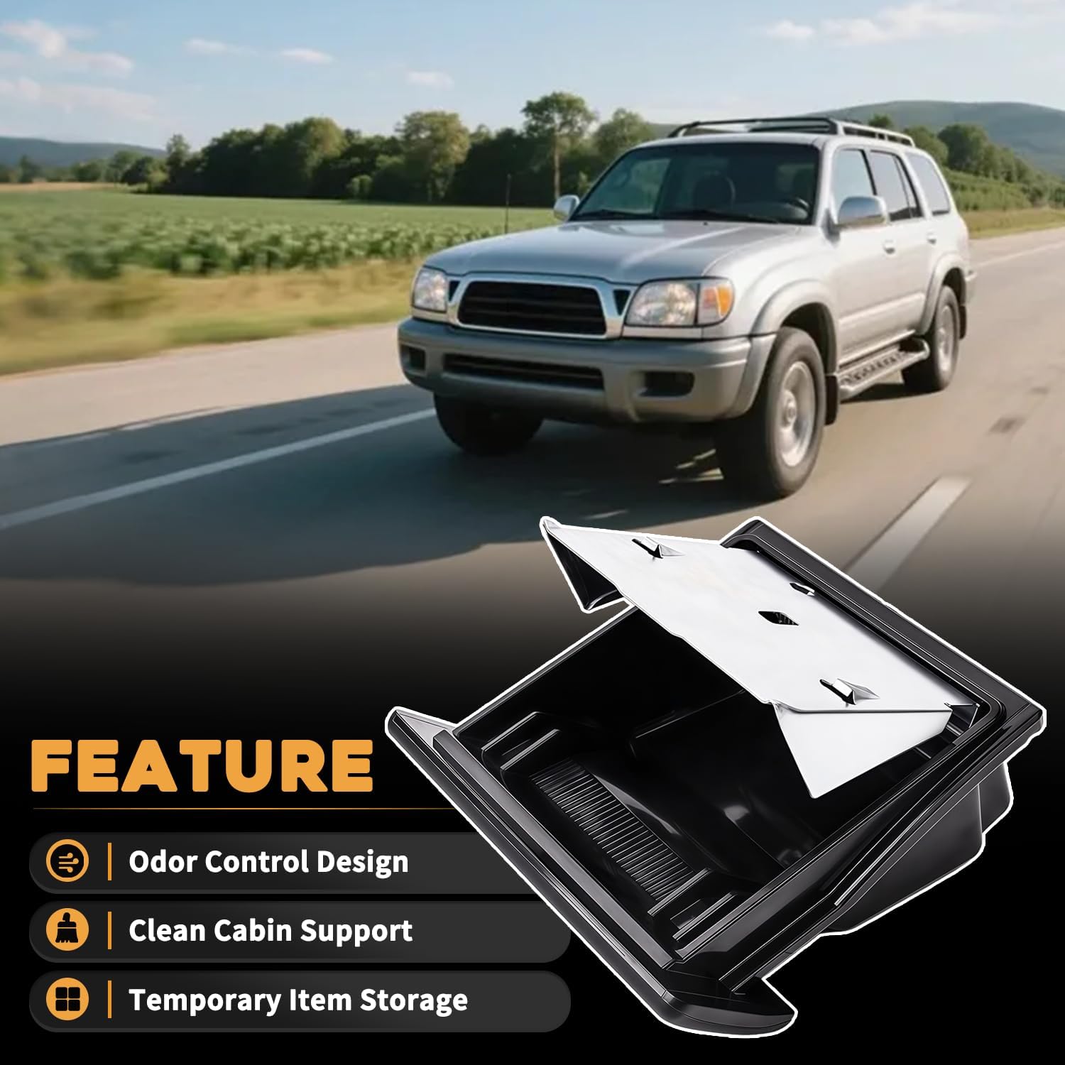 Dash Ashtray Insert Fit For Toyota 4Runner 1996-2002 Fit For Toyota T100 1993–1998 Dash Ash Tray Replaces 74102-35010 74111-35010 74102-34011 74102-34010-B0