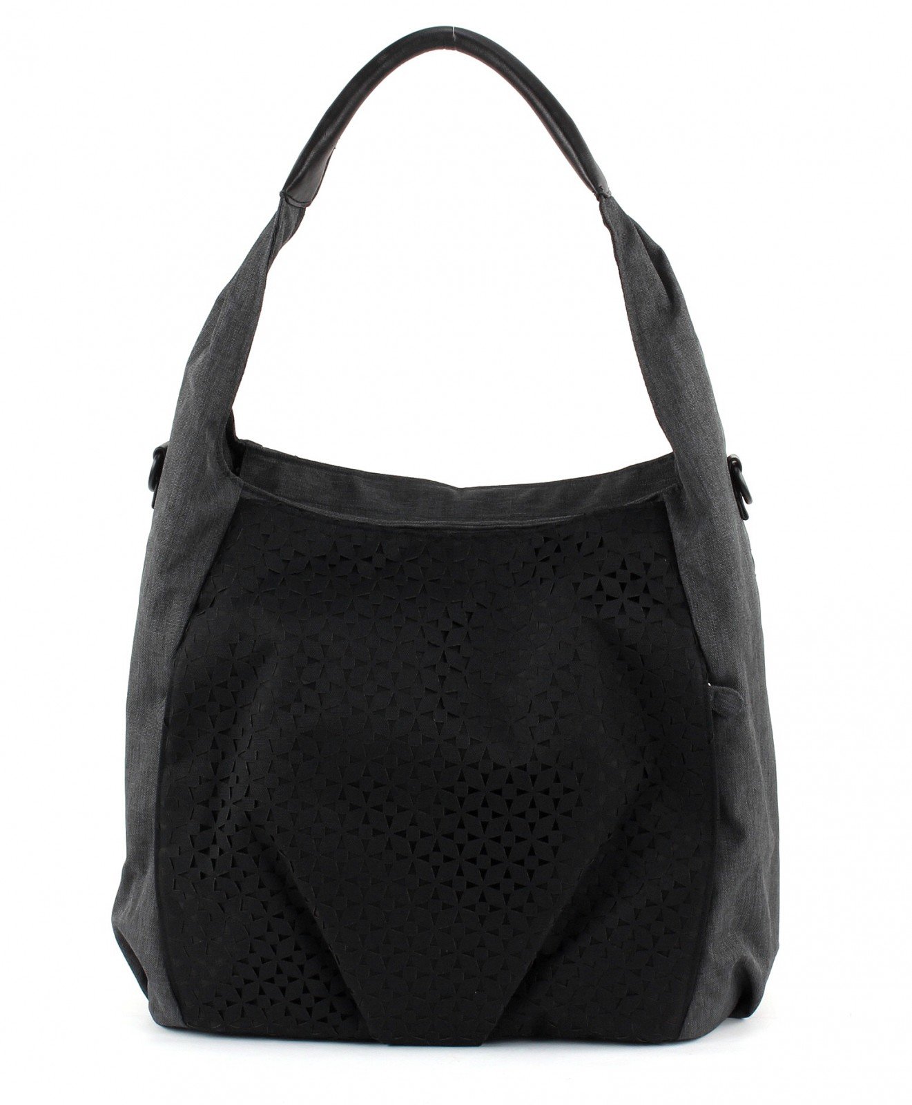 LÄSSIG Baby Wickeltasche Babytasche Stylische Tasche inkl. Wickelzubehör/Casual Hobo Bag Black