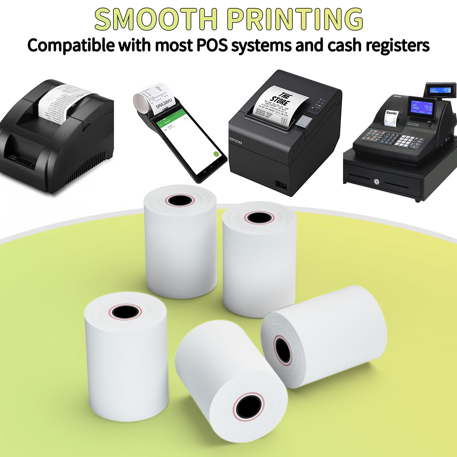 3 1/8" X 200' POS Thermal Receipt Paper (50 Rolls