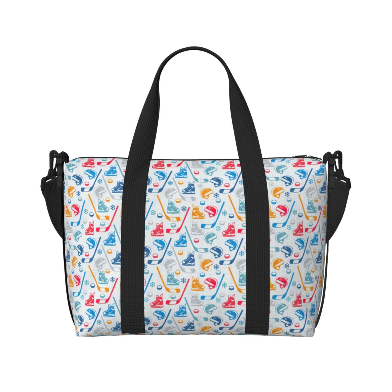 Bolsa de viaje de mano Hockey Elements con estampado creativo 8