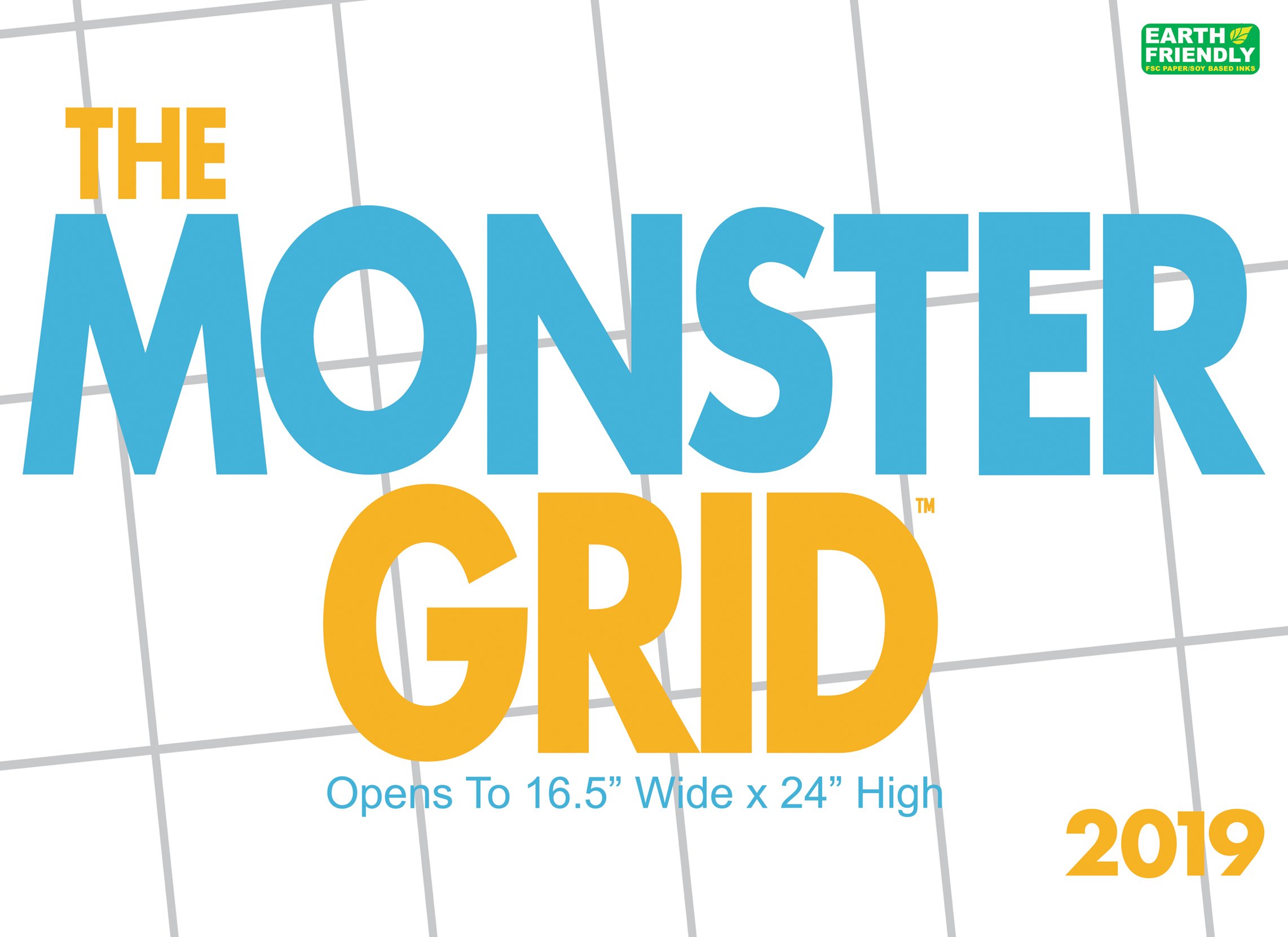 Monster Grid 2019 Wall Calendar Calendar – August 1, 2018
