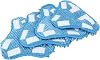 4Pcs Compatible for H2O Steam Mop X5 Pads Washable Reusable Microfiber Cleaning Steamer Replacement Pads for H20 Steam Mop Cleaner