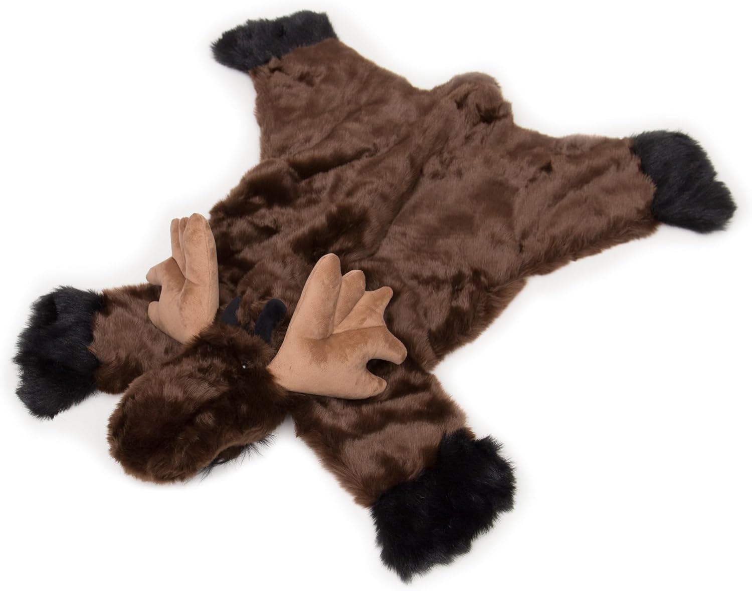 Carstens Plush Moose Kids Animal Rug Brown Small