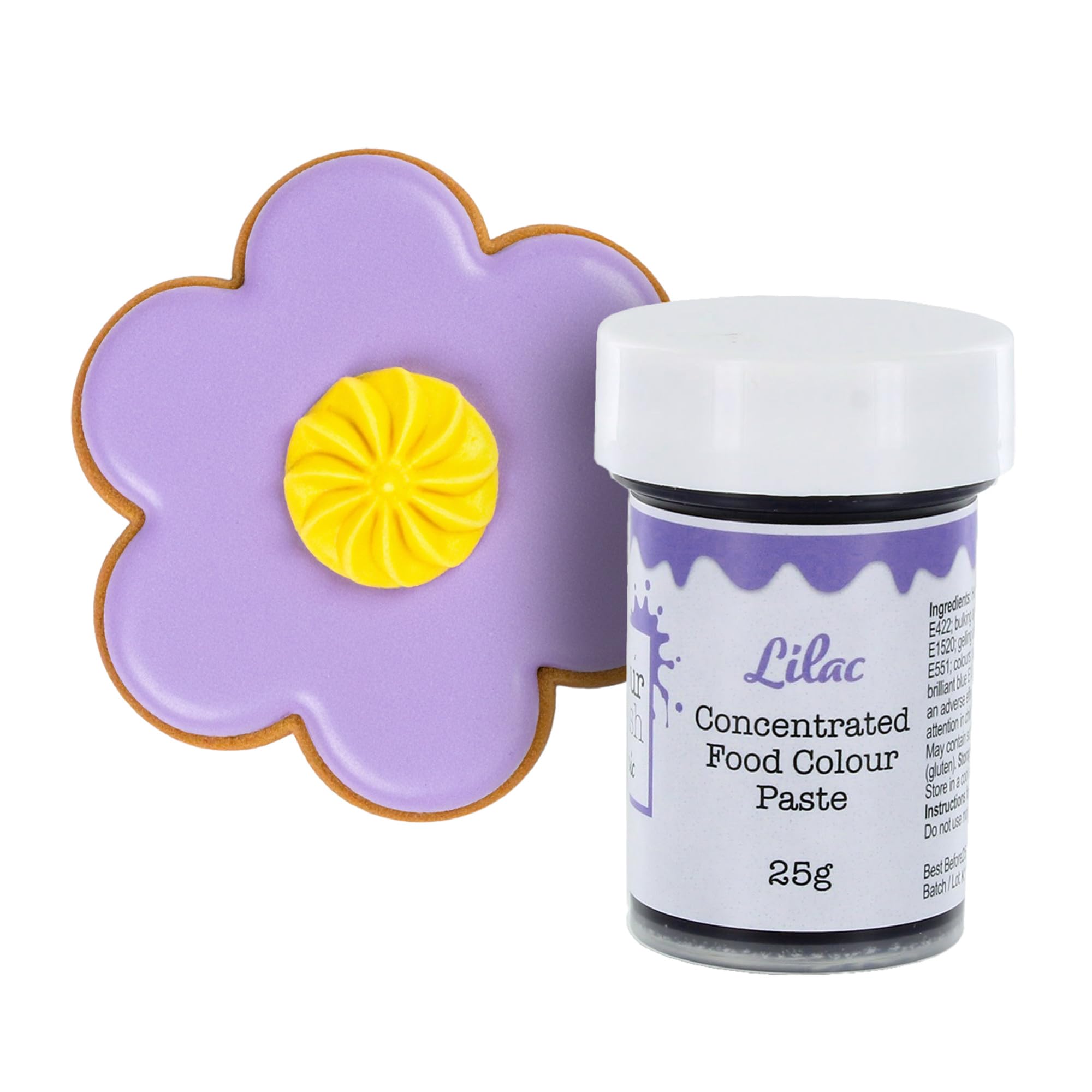 Colour Splash Concentrated Food Colouring Paste | Lilac | Vibrant Edible Colour For Baking, Colours Fondant, Buttercream, Cake Mix - 25g