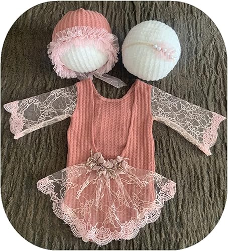 Miniatura 2 de Trajes de fotografía para recién nacidos, accesorios de fotografía para recién nacidos, diadema de tutú de encaje, traje de sesión de fotos para