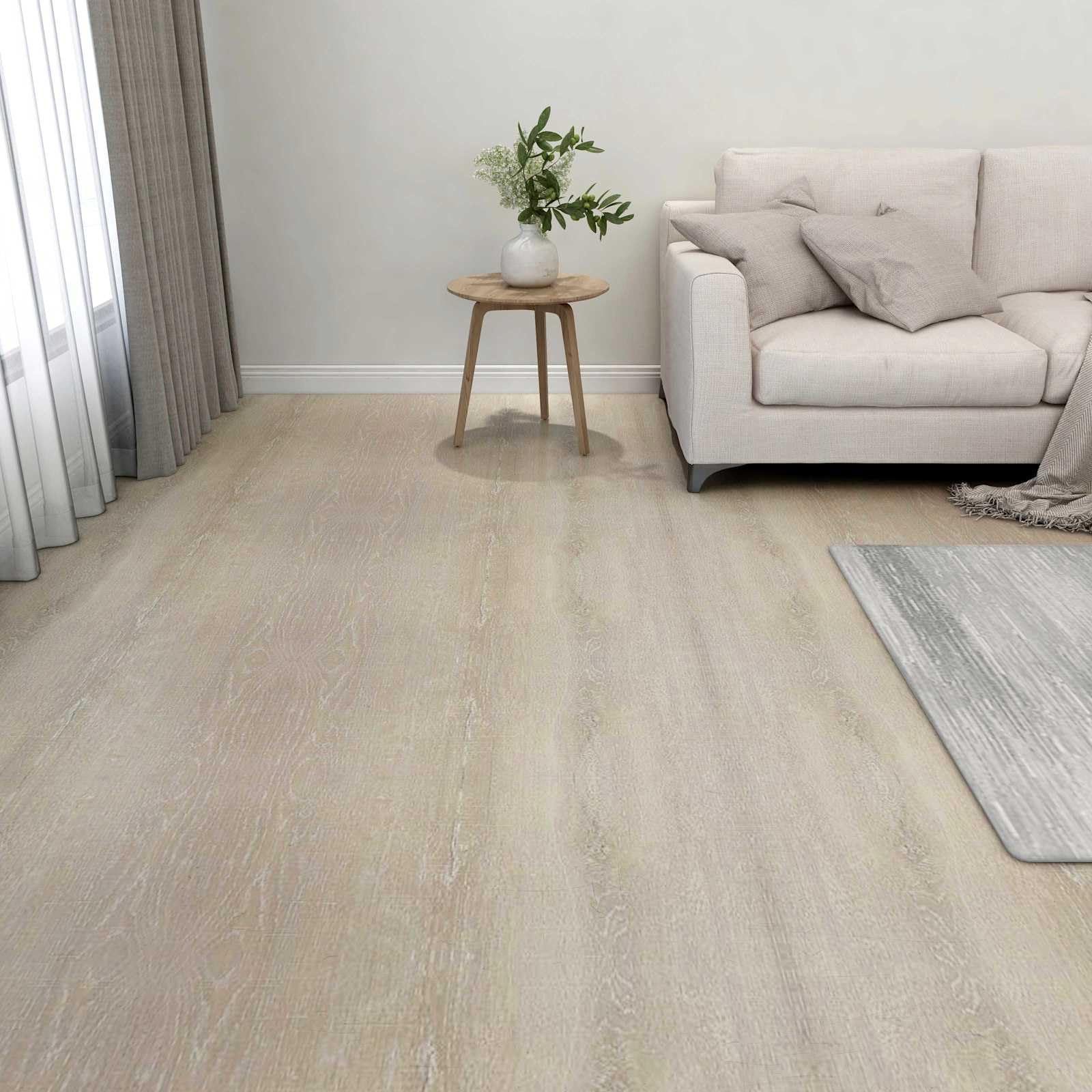Pavimento in PVC, 55 pezzi, 5,11 m², autoadesive, rettangolari, 30,5 x 30,5 cm, rivestimento per pavimenti in vinile laminato per interni, per ristrutturazione, antiscivolo, facile posa