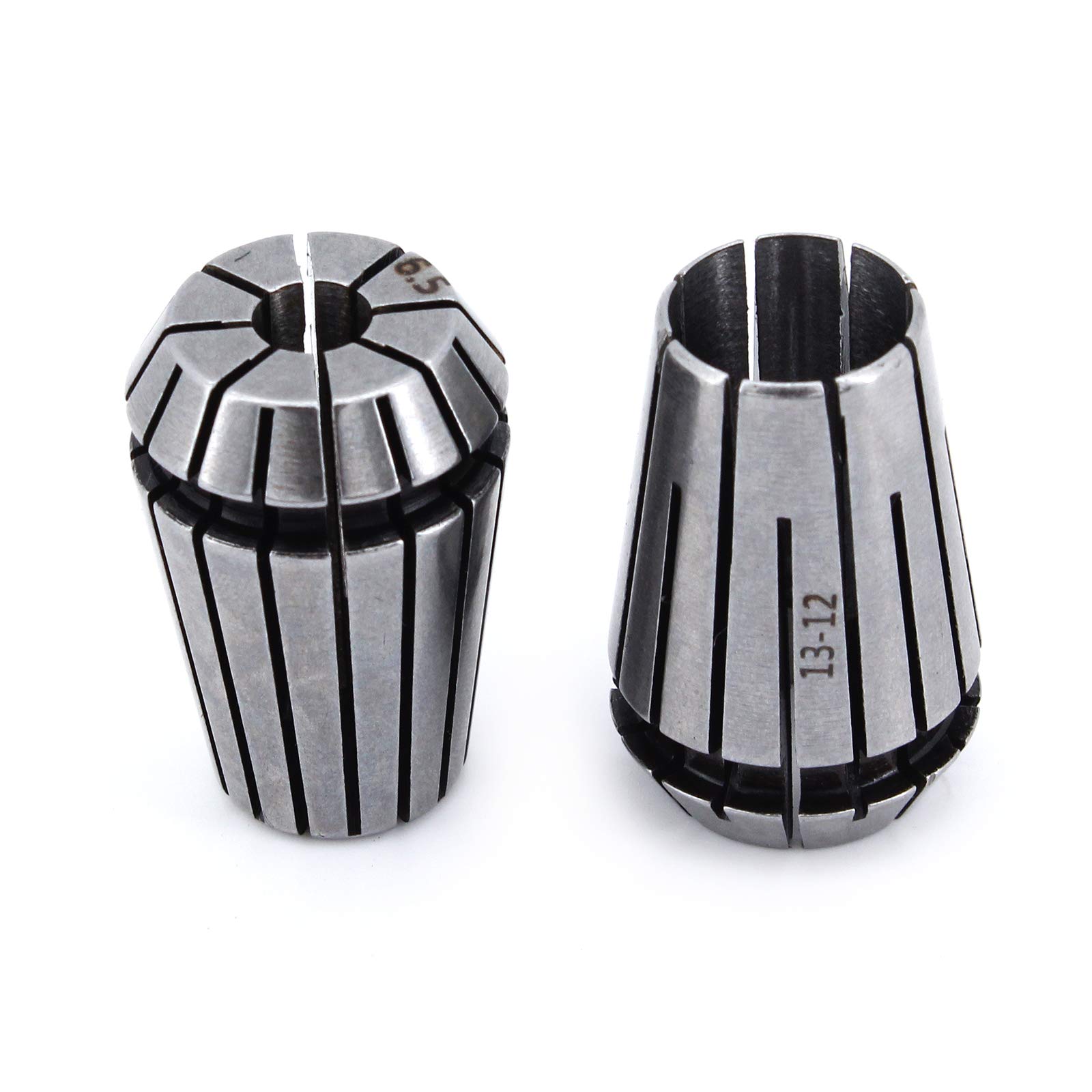 1/2" Tige ER20 Extension Rod de Collet de Routeur, avec 6.5 mm et 13 mm ER20 Ressort Collet Set Kit de Pince de Serrage pour CNC Machine de Gravure & Outil de Meulage