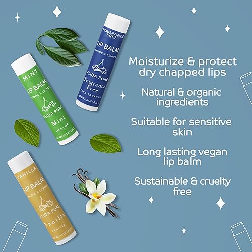 Miniatura 2 de Favorites - Colección de bálsamo labial, juego de bálsamo labial vegano, sin cera de abejas, sin aceite de coco, aceite de aguacate, aceite de