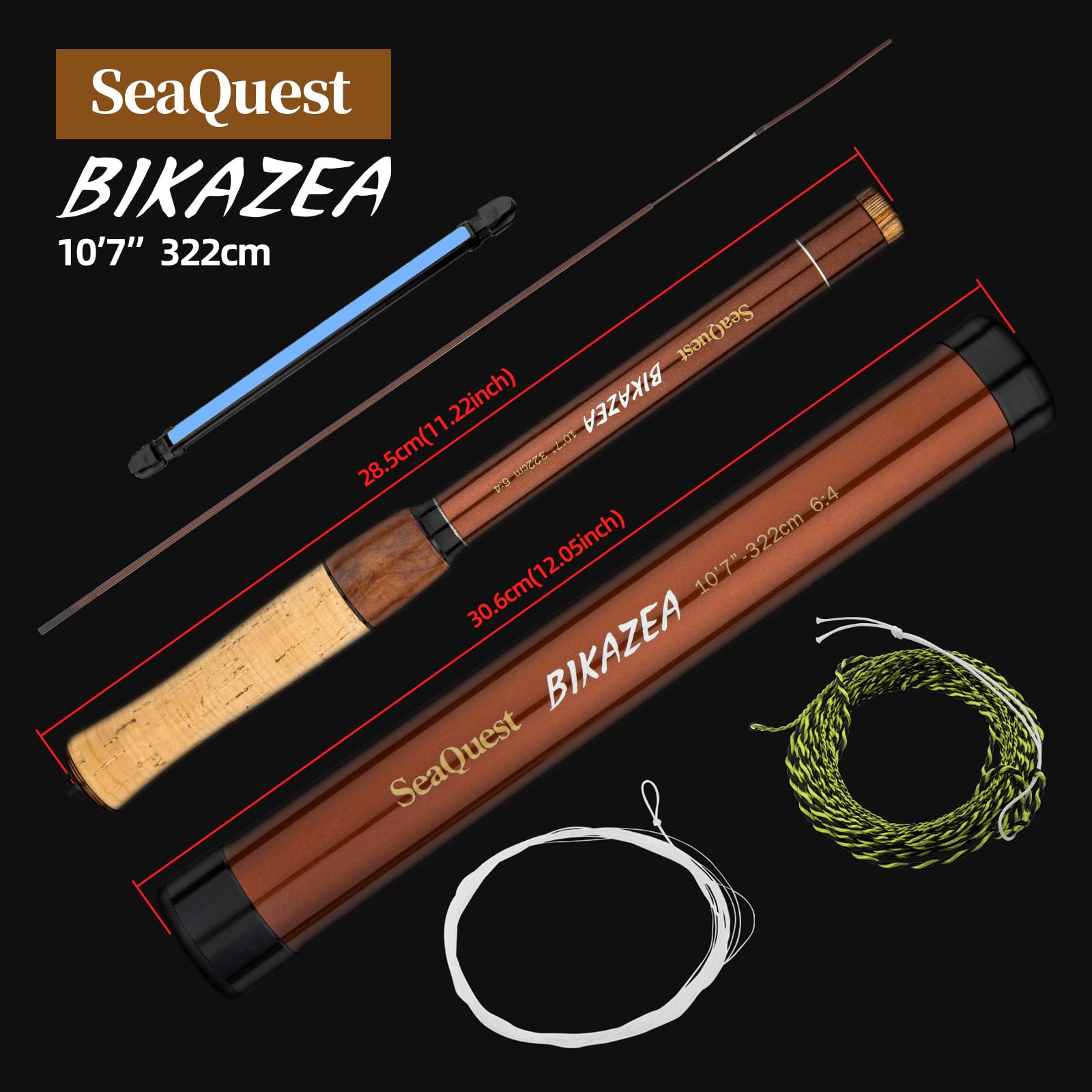 SeaQuest BIKAZEA 10'7" 322cm Canna Da Pesca Tenkara BIKAZEA 10'7"