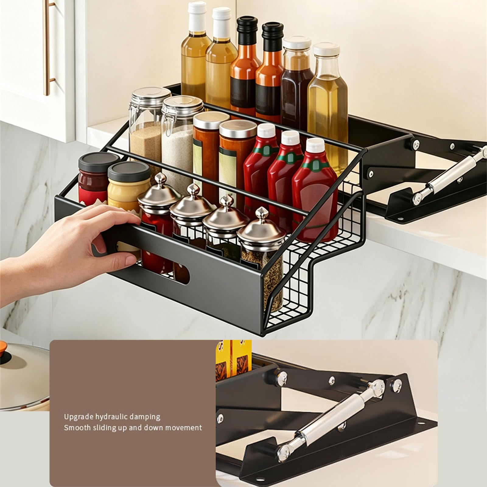 Generisch Küchenschrank Organizer für Gewürze, White