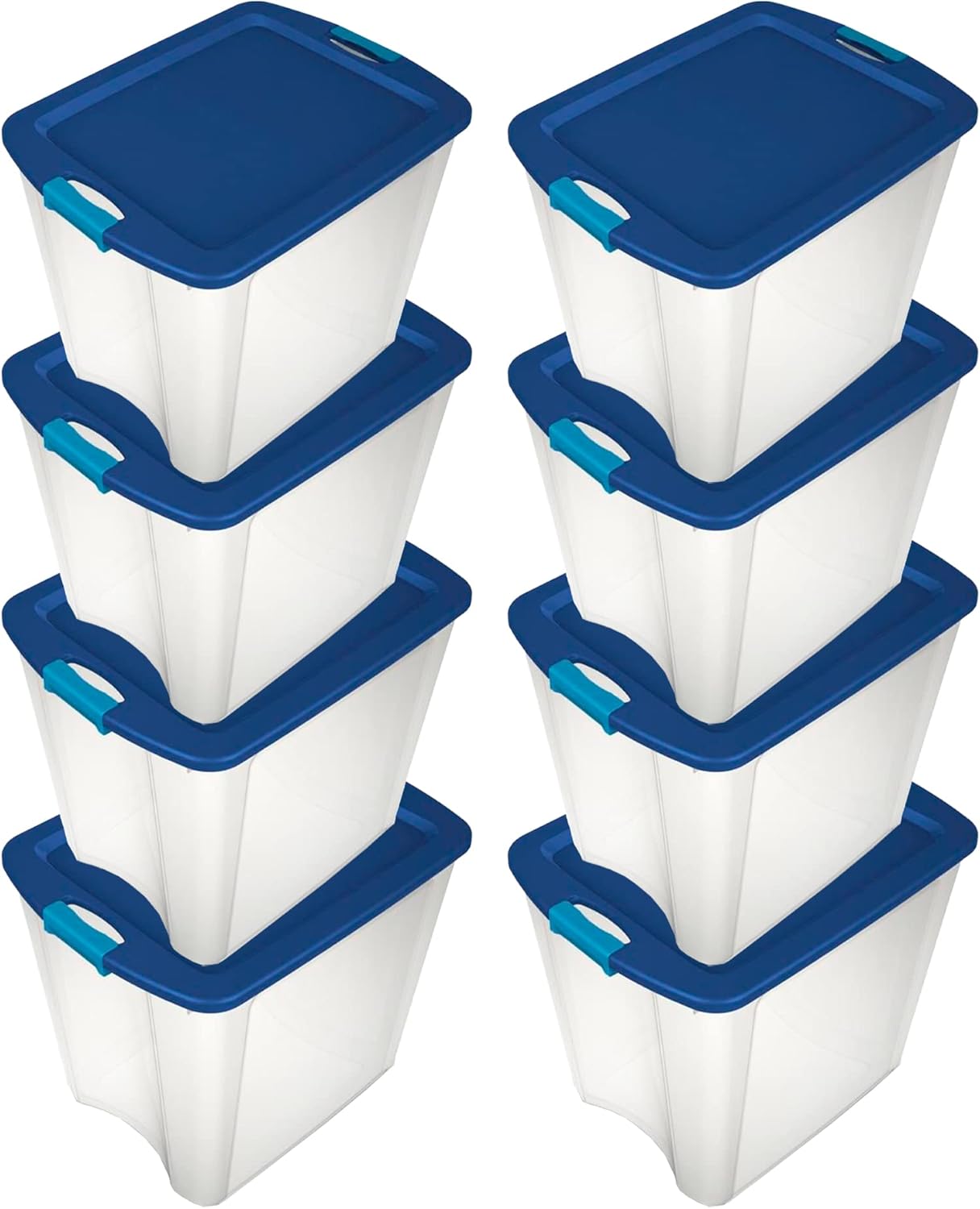 Sterilite 26 Gallon Plastic Latch & Carry Storage Bin Tote