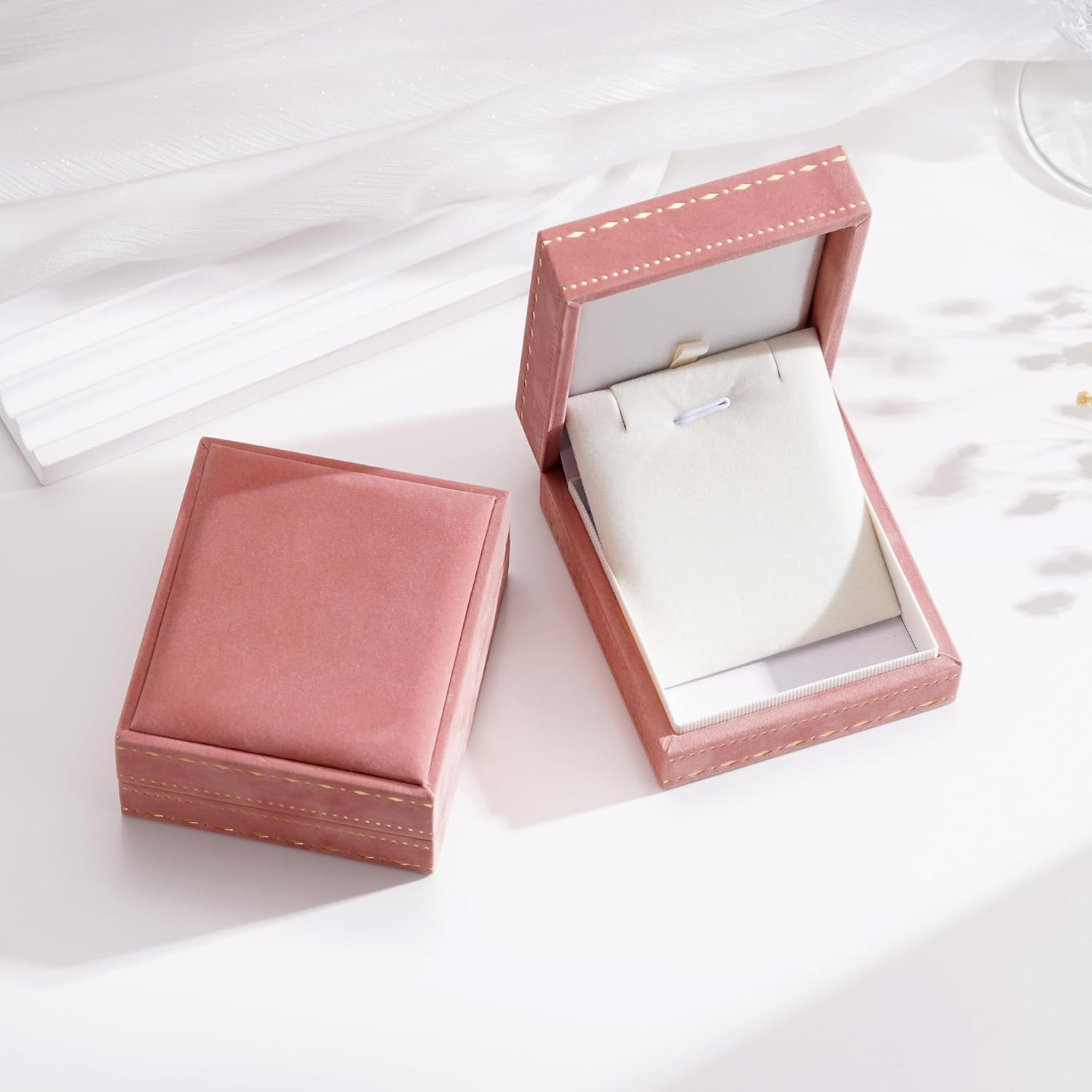 14K Gold Plated Pendant Necklace for Women | Distinct Teardrop Pendants with Cubic Zirconia | Small Cross and Letter Pendant | Trendy Fashion Jewelry - Image 6