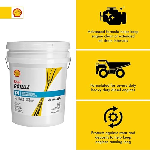Miniatura 32 de Shell Rotella Aceite de motor T4 Triple Protection 15W-40, 1 cuarto de galón (paquete de 6)