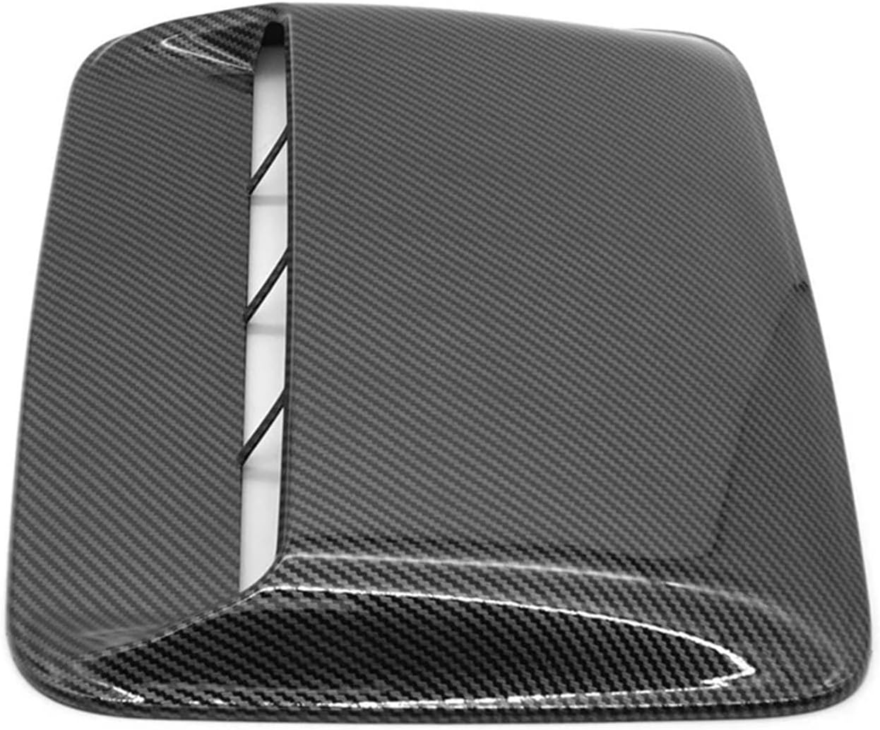 Car Universal Hood Vent Air Outlet Cover Compatible For Infiniti And Mazda Compatible For Tesla Hood Scoop Air Flow Intake Vent Cover(Carbon look)