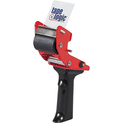 Tape Logic - Dispensador de cinta de sellado para ratones, 2 pulgadas, rojonegro, 1 unidad