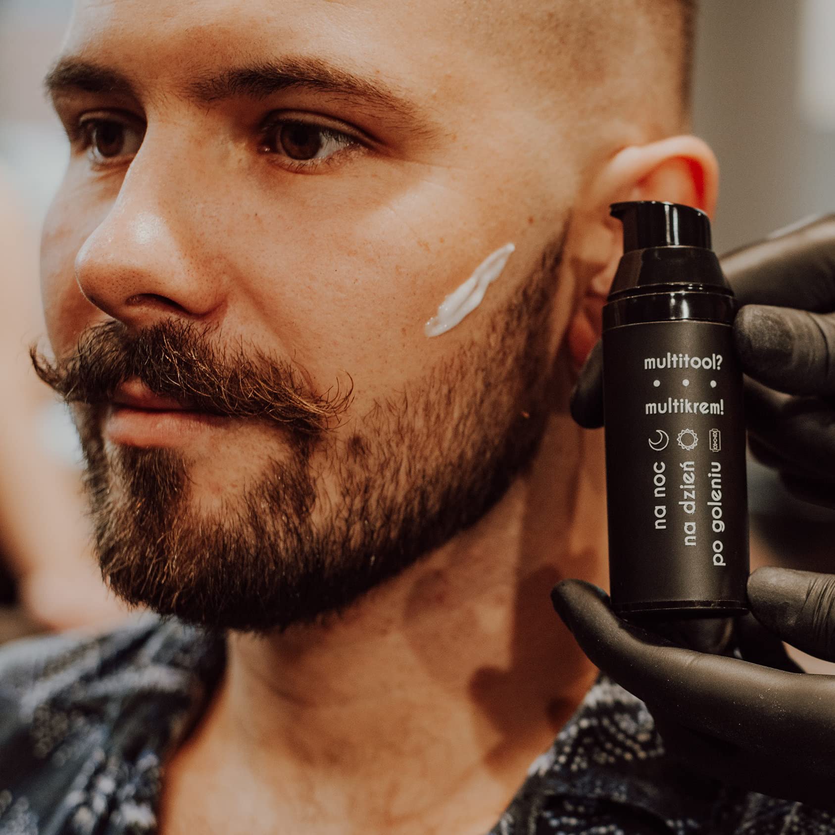 Cyrulicy krem do twarzy dla mężczyzn Multitool Multikrem I nawilżający krem do twarzy i balsam po goleniu I naturalny skład