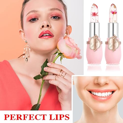 Miniatura 73 de 8 lápices labiales que cambian de color, bálsamo labial mágico, bálsamo labial de gelatina, tinte de labios teñido de larga duración, impermeable