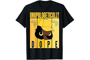 Yellow Graphic Tee: Unapologetically Dope T-Shirt for Black History Month
