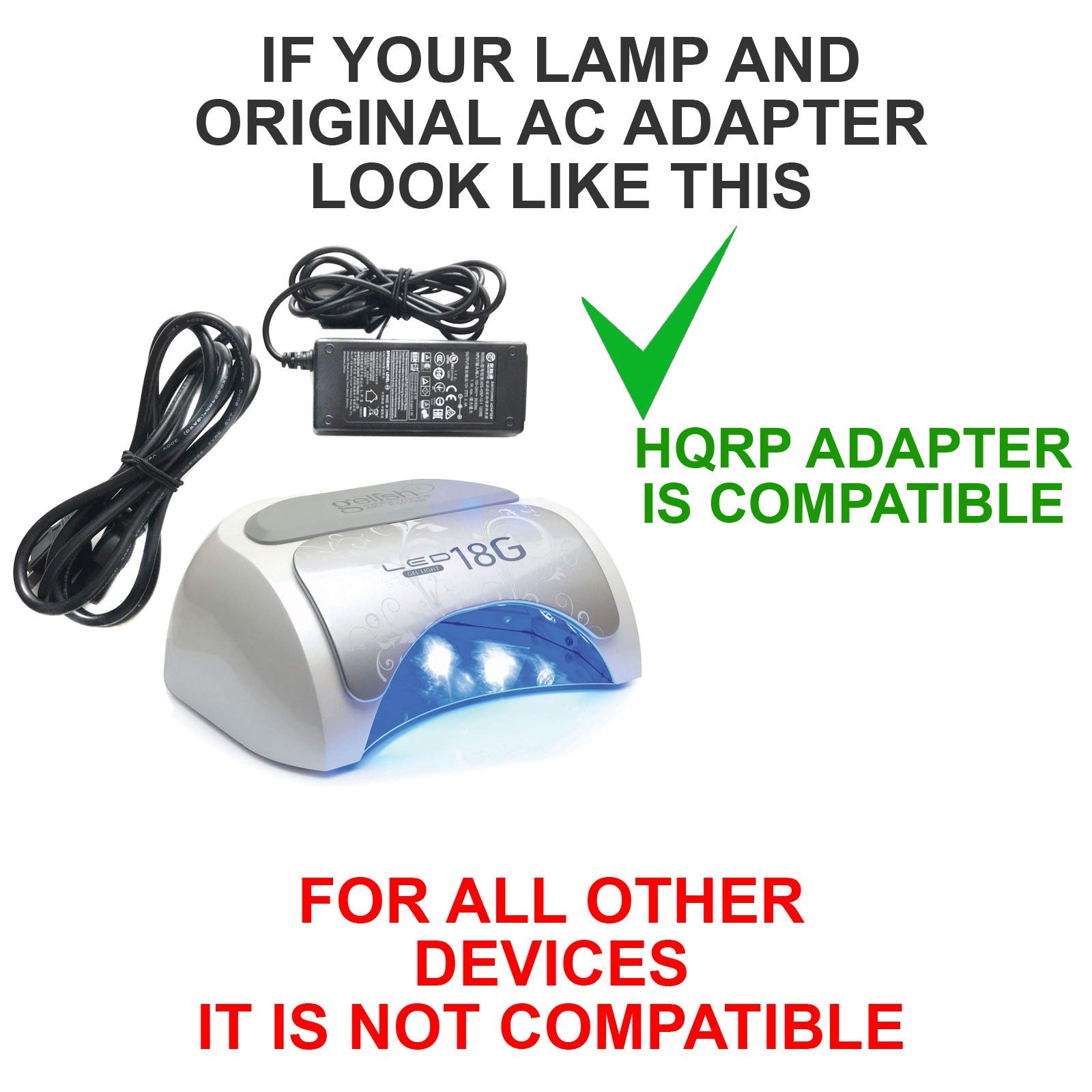 Amazon.com: HQRP 12V AC Adapter Compatible with Harmony GELISH 18G