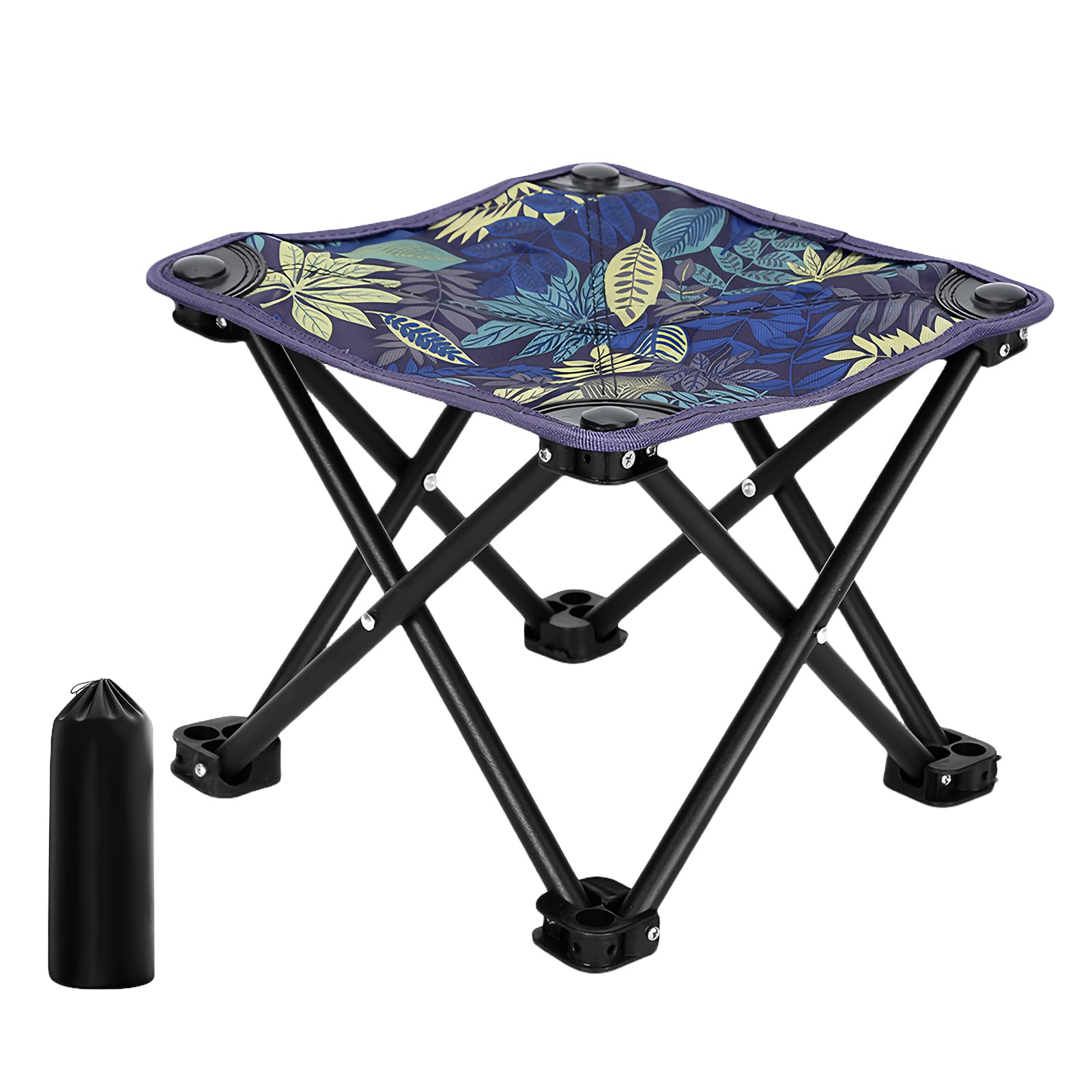 MEYAGOT Taburete Plegable Portátil, Taburete De Camping Taburete, Mini Taburete De Pesca, Taburete De Camping Portátil para Exterior Barbacoa, Camping, Viajes, Playa, Senderismo, Jardín