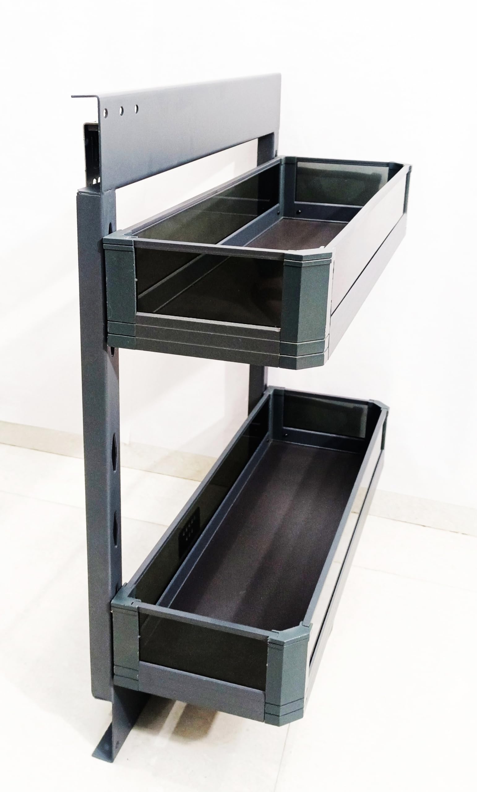 Rely-on || Kitchen Cabinet Width 8 Inches Bottle Pull Out Unit BPO with Soft Close || Glass Bidding Finished (300 mm) (Glass Bid_200mm)-image-13