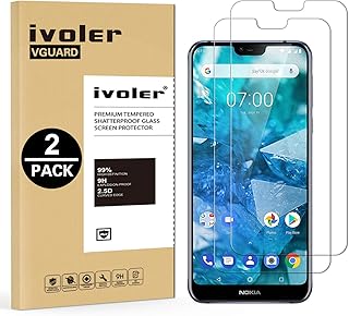 iVoler [2 Unidades] Protector de Pantalla para Nokia 7.1, Cristal Vidrio Templado Premium