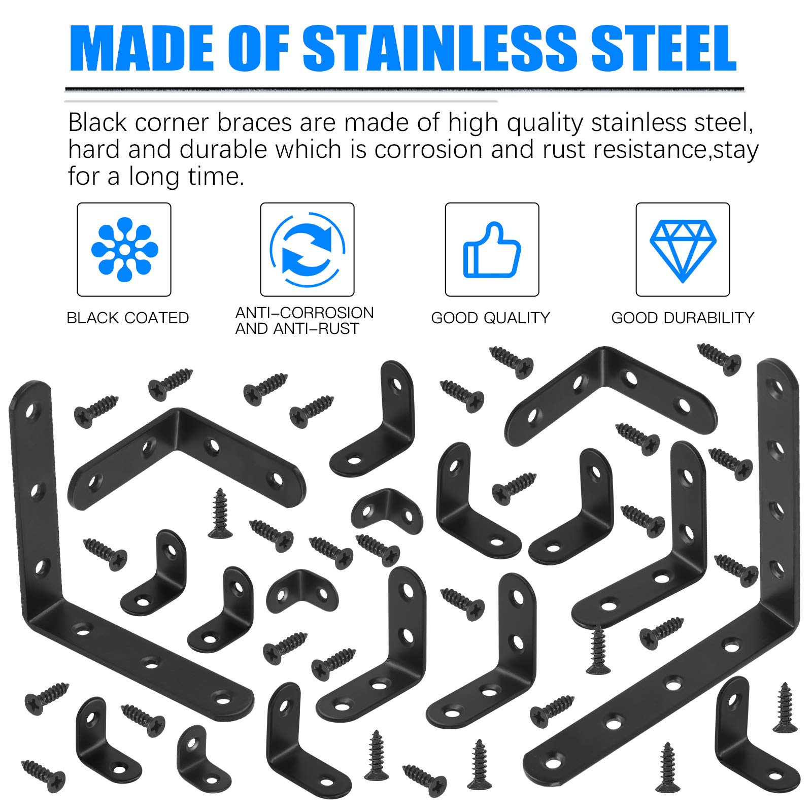 Staffe A L 30mm Per Mobili - Set Di 20 Con Viti Per Rinforzo Angoli