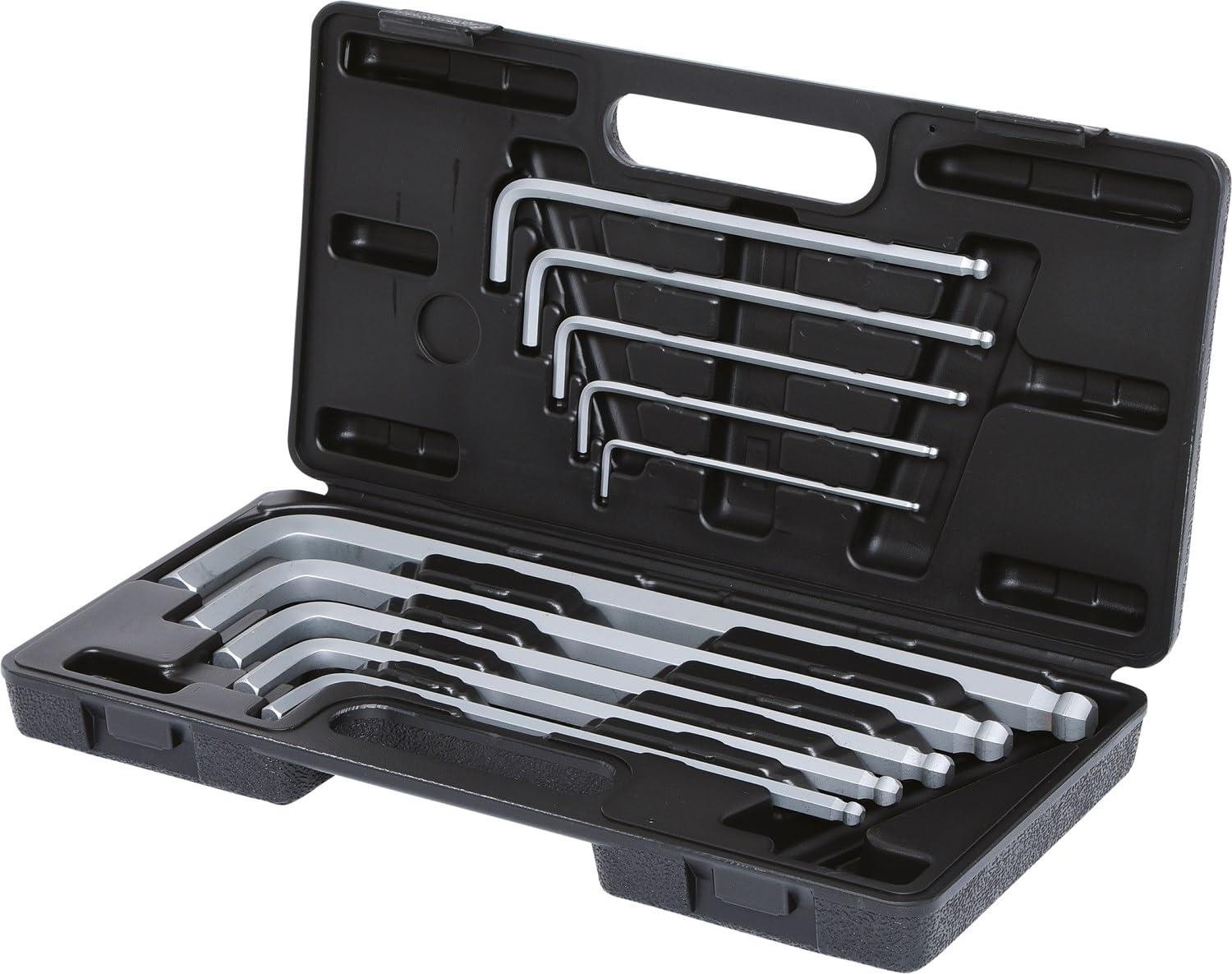 Clé male 6 pans sphérique extra longue KS Tools 151.2150 pour vis hexagonale