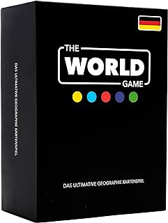 The World Game - Geography Card Game - Educational Game for Children, Families and Adults - World Board Games for 2 - 6 People - German Version