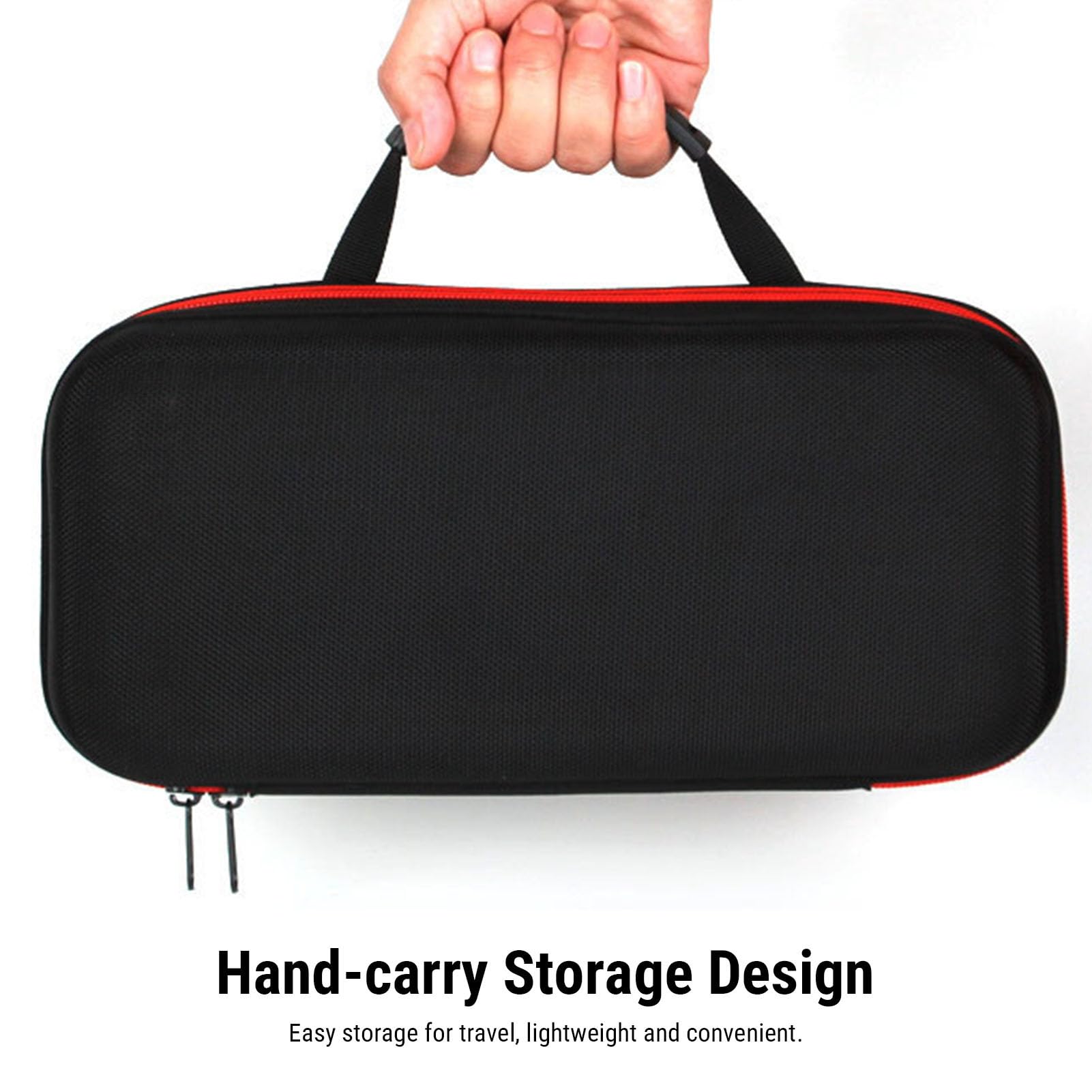 GOWENIC Étui pour Microphone sans Fil à 4 Emplacements, Sac de Transport Résistant aux Chocs pour Micro Portable avec Doublure Intérieure Douce, pour Récepteurs, Adaptateurs, Câbles,