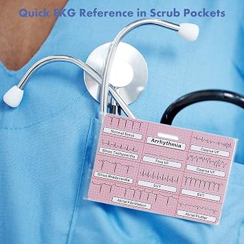 EKG Badge Card EKG Badge Buddy Paramedic Accessories RN ER Nurse Essentials