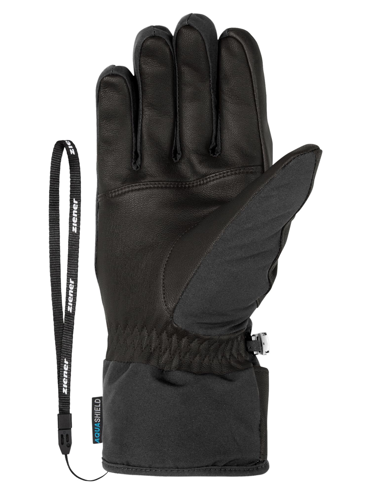 Ziener Herren Getter-Z Ski-Handschuhe/Wintersport | wasserdicht, Wolle, Thermoshield, Grey Iron tec, 9