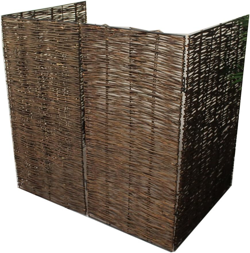 Selections Double Willow Wheelie Bin Screen 2 Bin Hideaway Garden Driveway Tidy