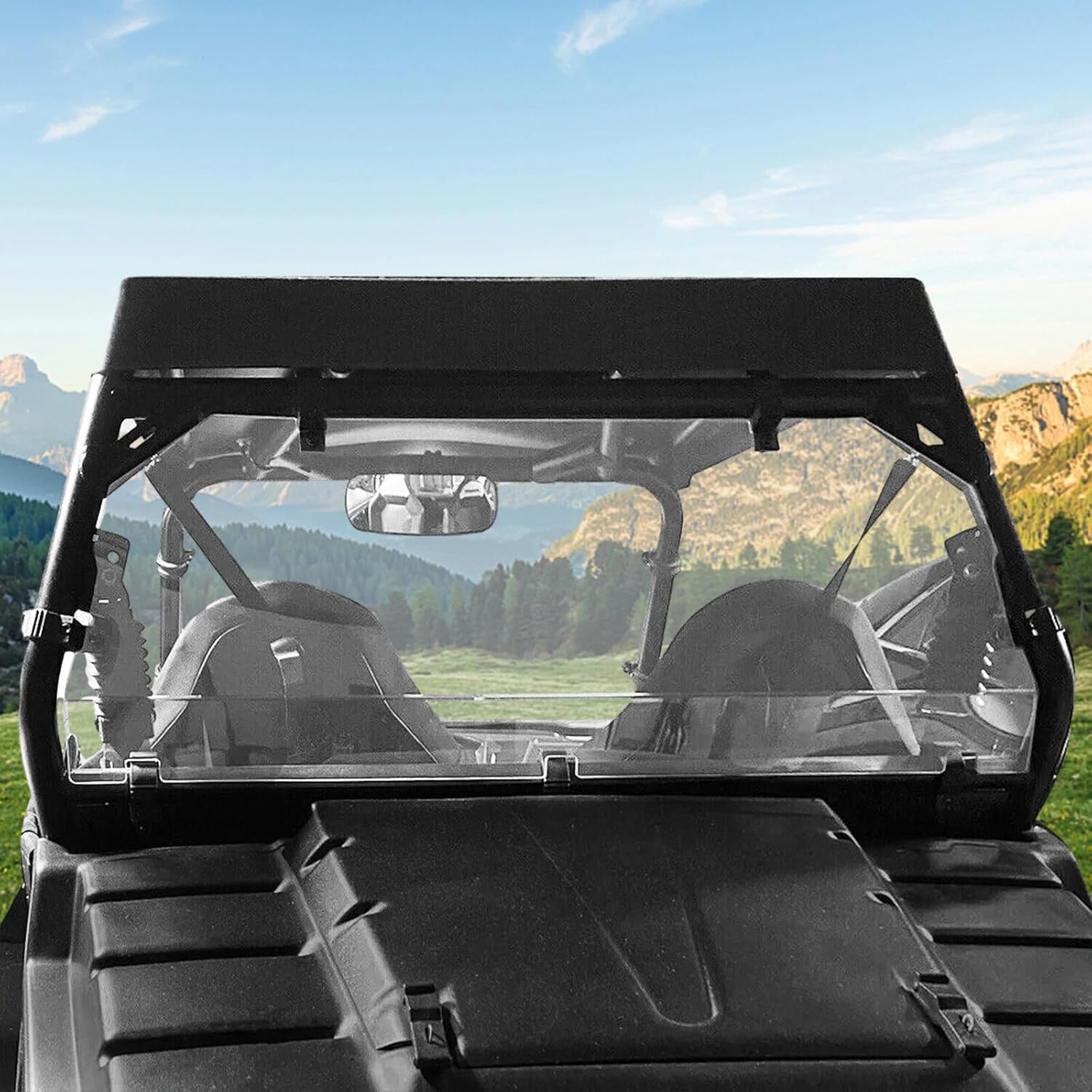Full Rear Clear Windshield Back Window Fits 2008-2014 RZR 570/800 S UTV, Replacement for Polaris OEM