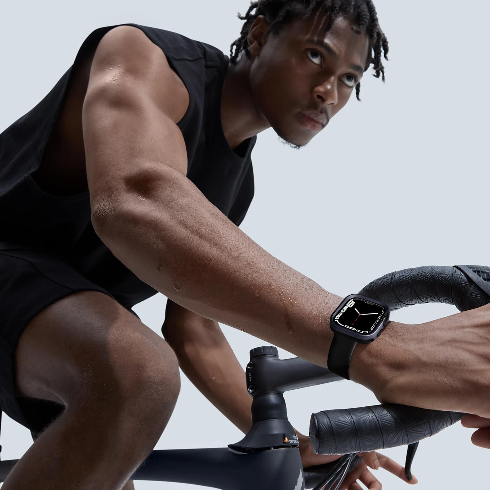 Kompatibel mit Apple Watch Hülle, 40 mm, Serie 6, SE, 5, 4, stoßfest, ultradünn, harte Polycarbonat-Stoßfängerhülle, Rundum-Rand, Schutzrahmen [keine Displayschutzfolie] für iWatch-Zubehör