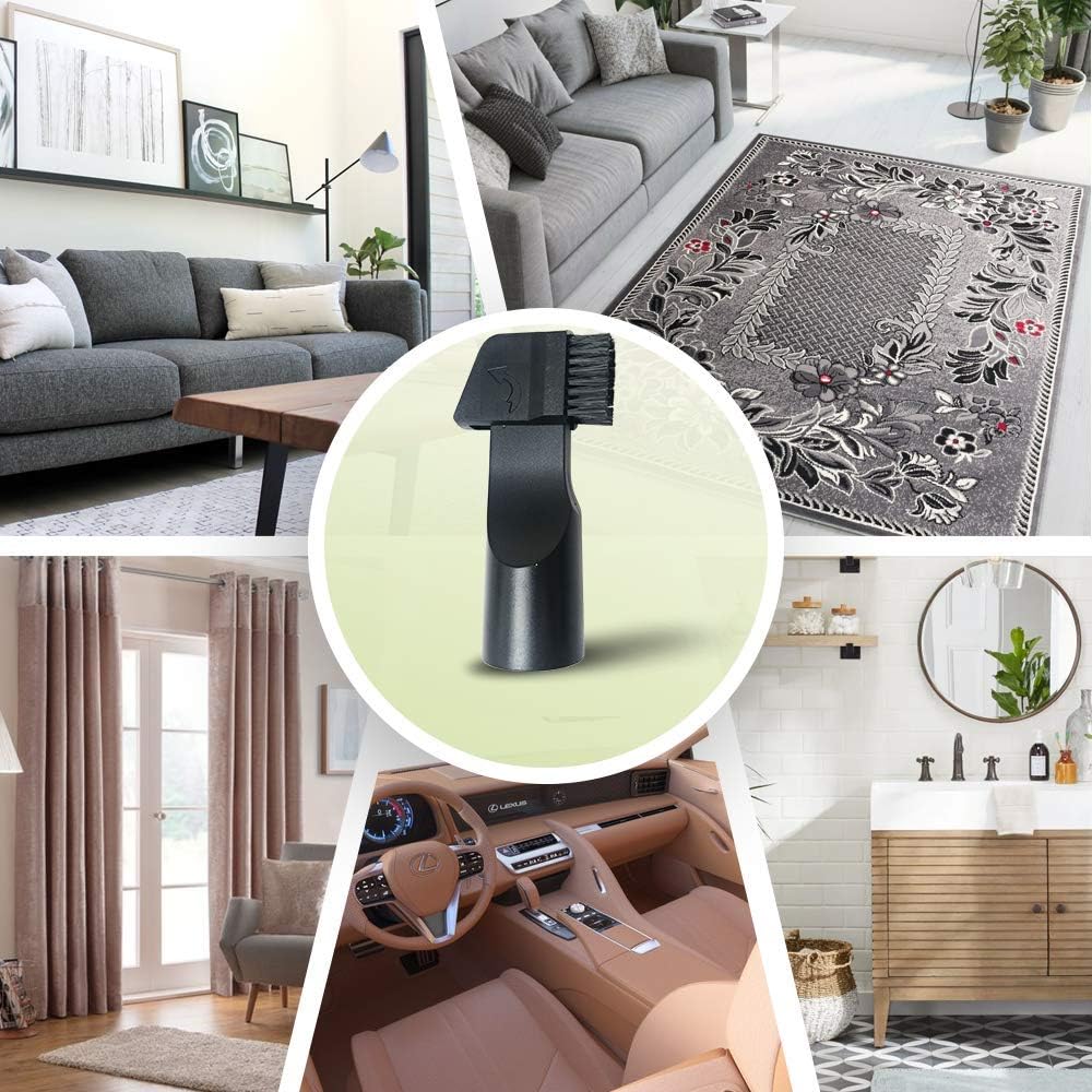 Selgo 6PCS Universal Replacement 32mm & 35mm Vacuum Cleaner Accessories Horsehair Brush Kit for 1 1/4 inch and 1 3/8 -