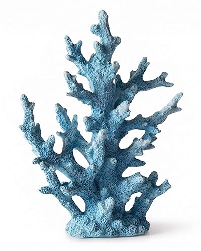 Lifelike Coral Reef Sculpture Statue - Handmade Resin Ocean Decor