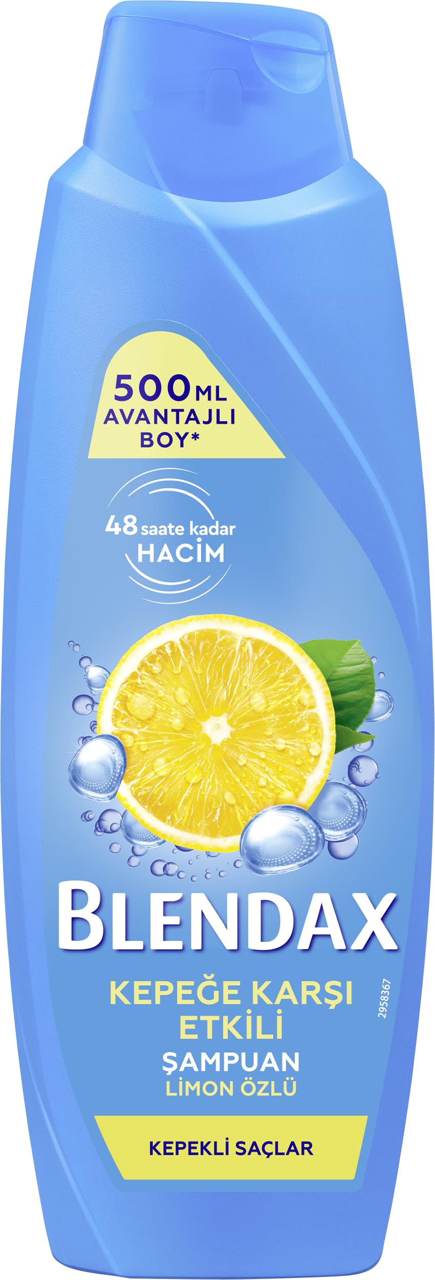 BLENDAX Kepeğe Karşı Etkili Limon Özlü Şampuan, 500 ml