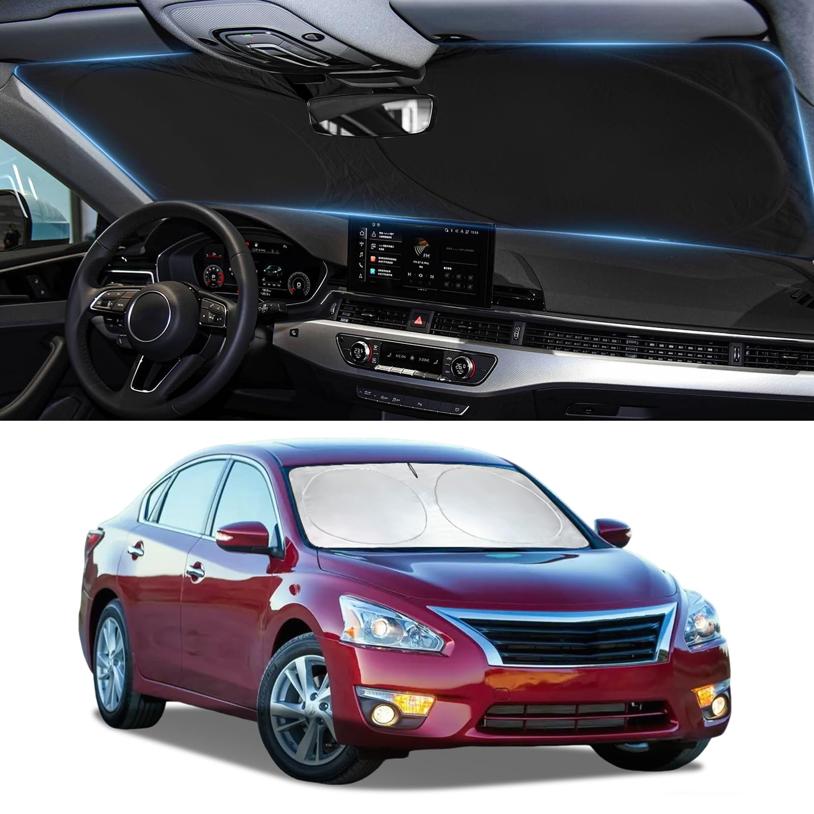 Sunshade for Nissan Altima Sedan 2007-2012 Windshield Sun Shade Protector