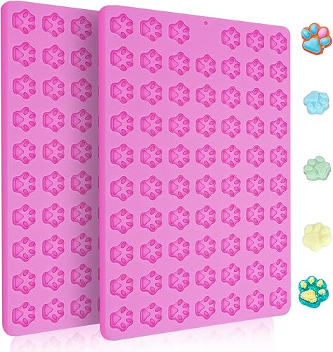 Miniatura 8 de 2 moldes de silicona para perros grandes, pata y hueso para chocolate, fondant, dulces, galletas, gelatina y comandos de entrenamiento de perros,