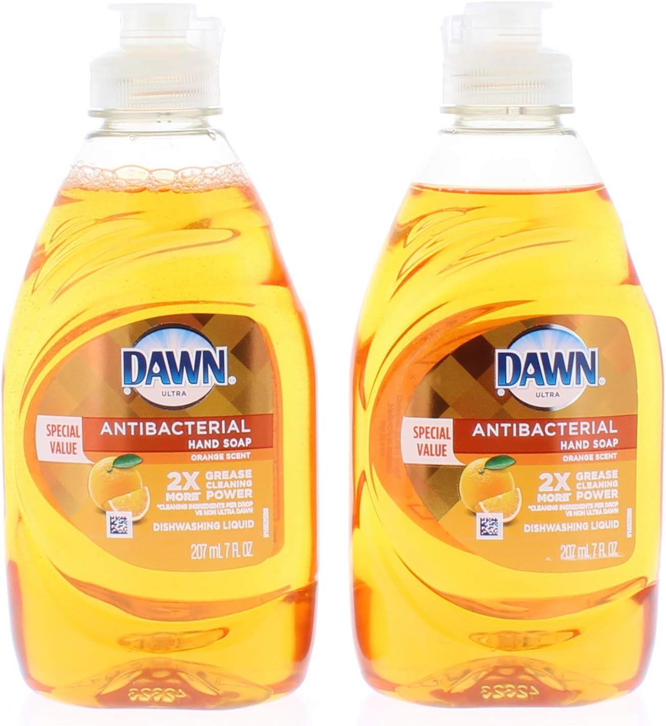 Dawn Ultra 2 Pk. Antibacterial Orange Scent Dishwashing Liquid 7Oz.(14 Fl. Oz Total)