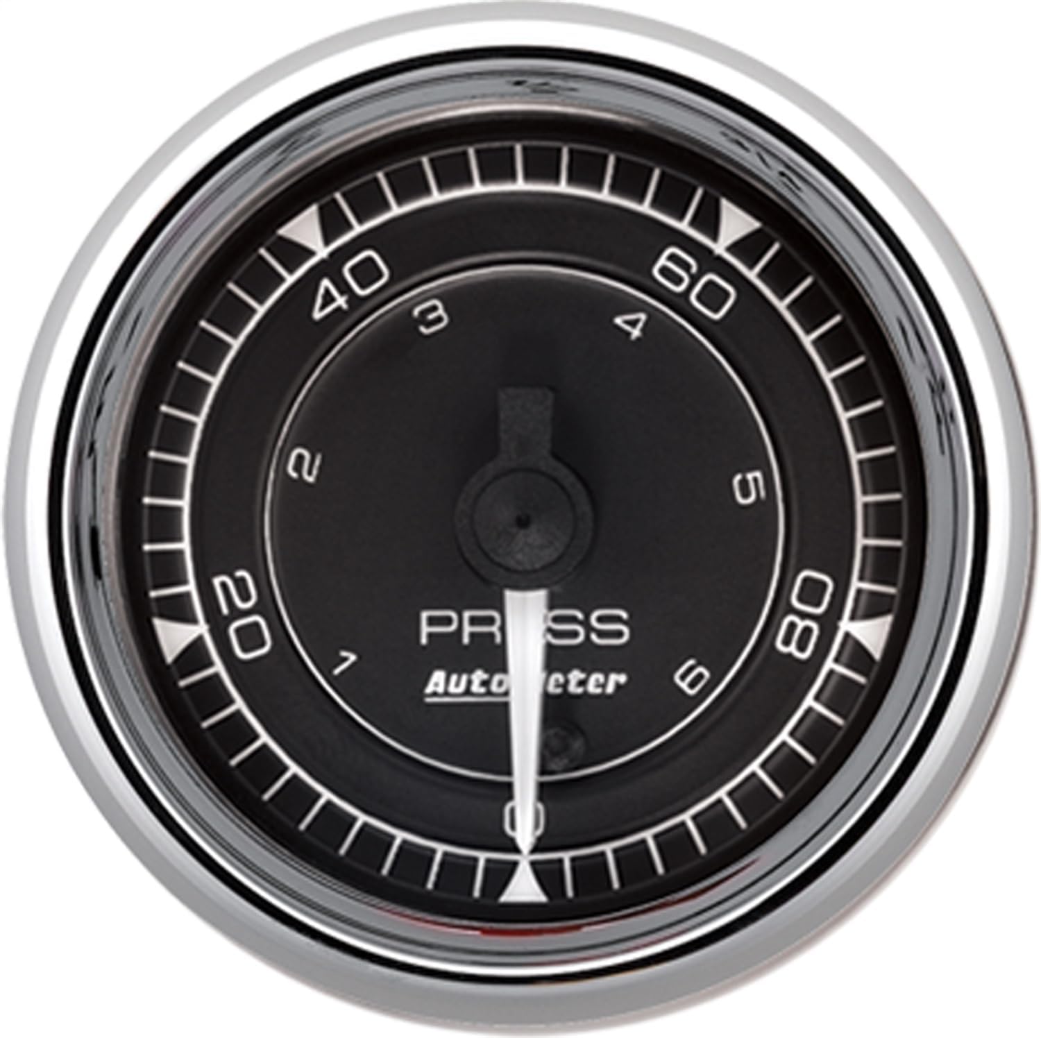 Auto Meter 9753 Pressure Gauge, 100PSI, Digital Stepper, Chrono Chrome