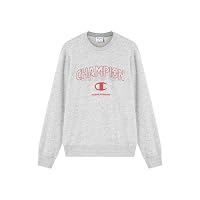 Champion Felpa Uomo Graphic Girocollo, Grigio (Em021)